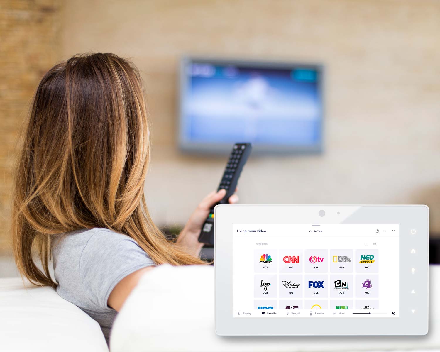 Crestron home automation and entertainment system installed by Ratio AV