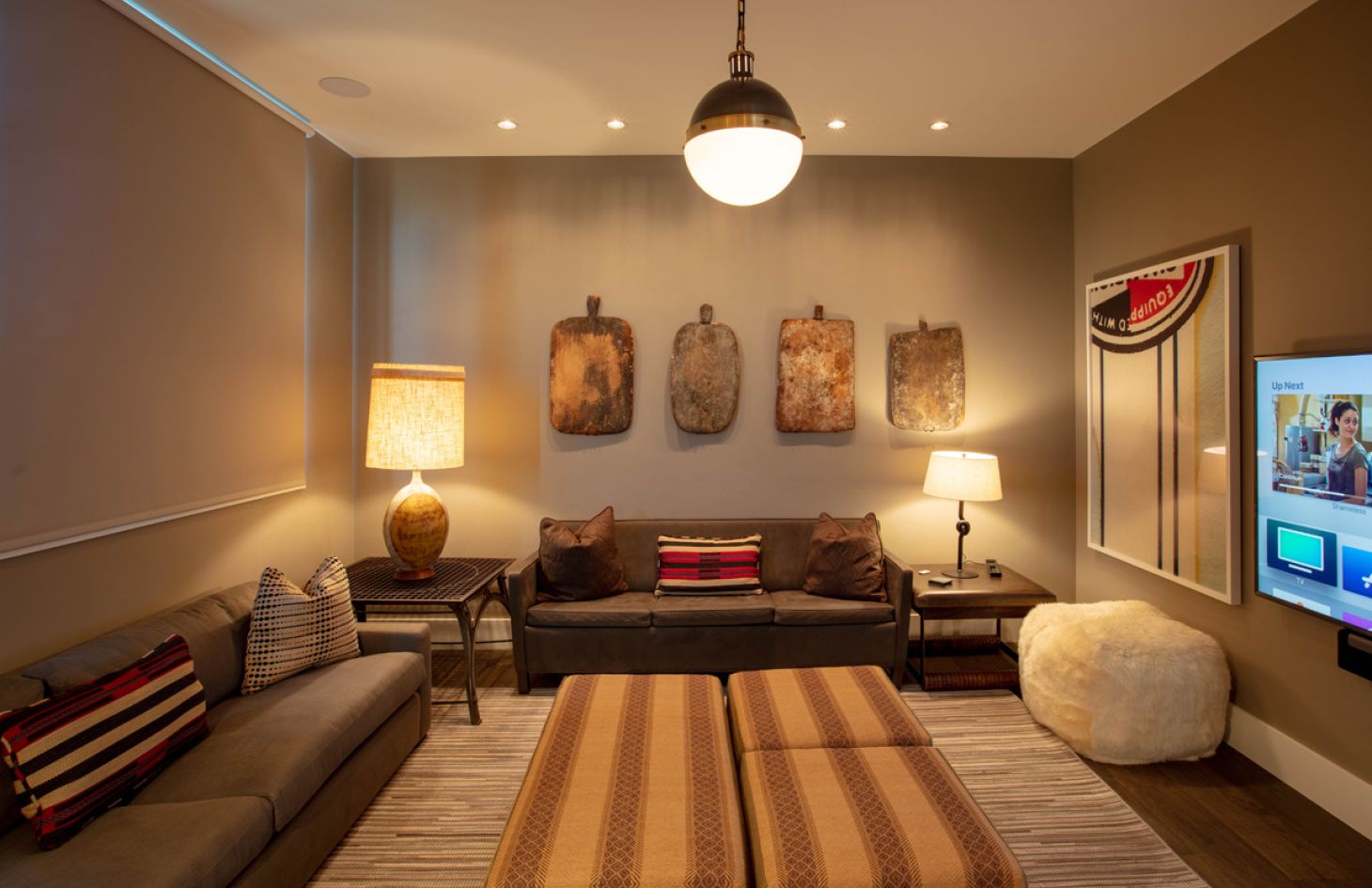 Ski Cabin media room