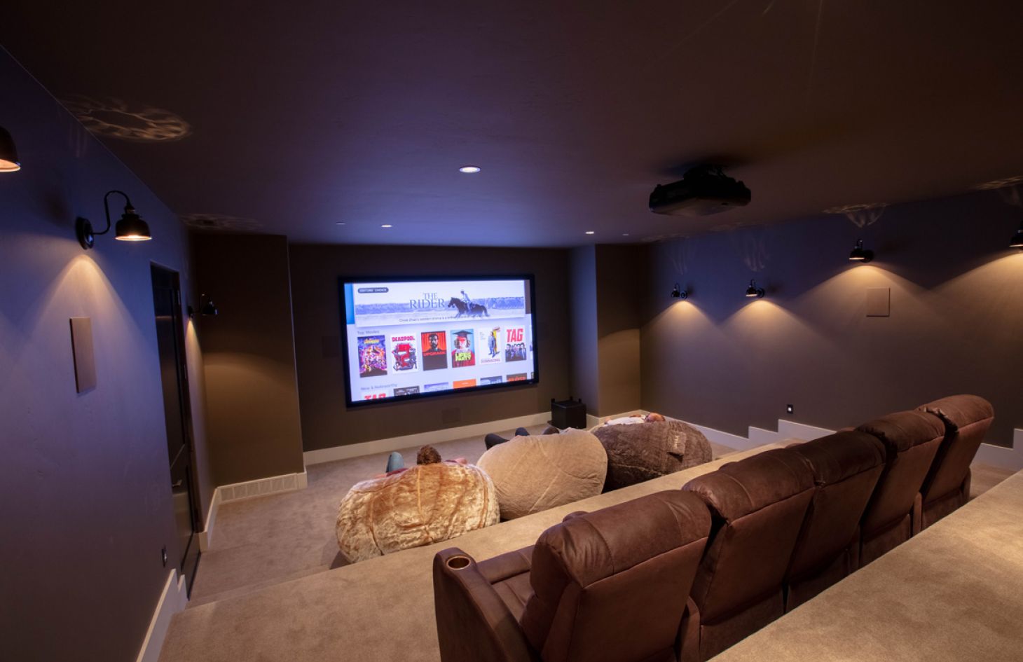 Ski Cabin home theater