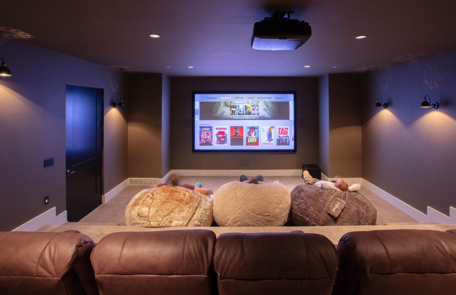 Ski Cabin home theater